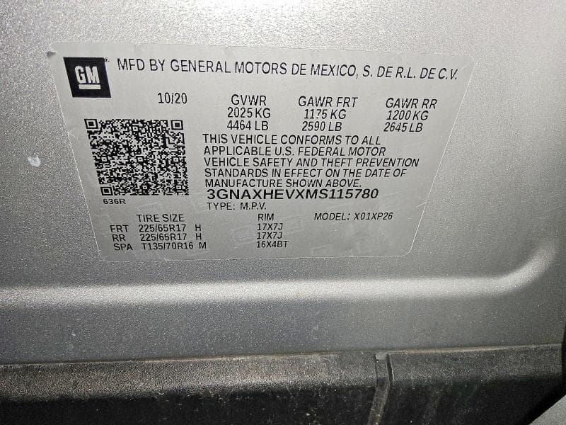 2021 CHEVROLET EQUINOX LS 13