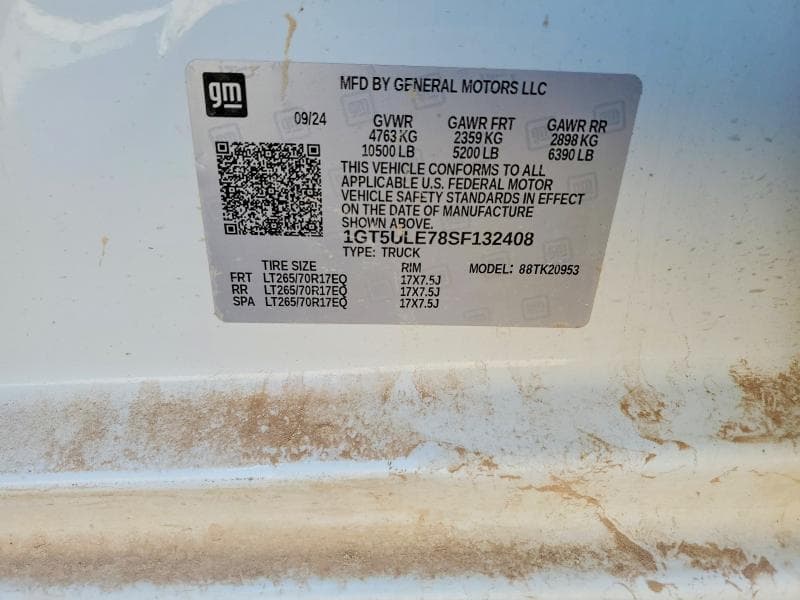 2025 GMC SIERRA K2500 HEAVY DUTY 13