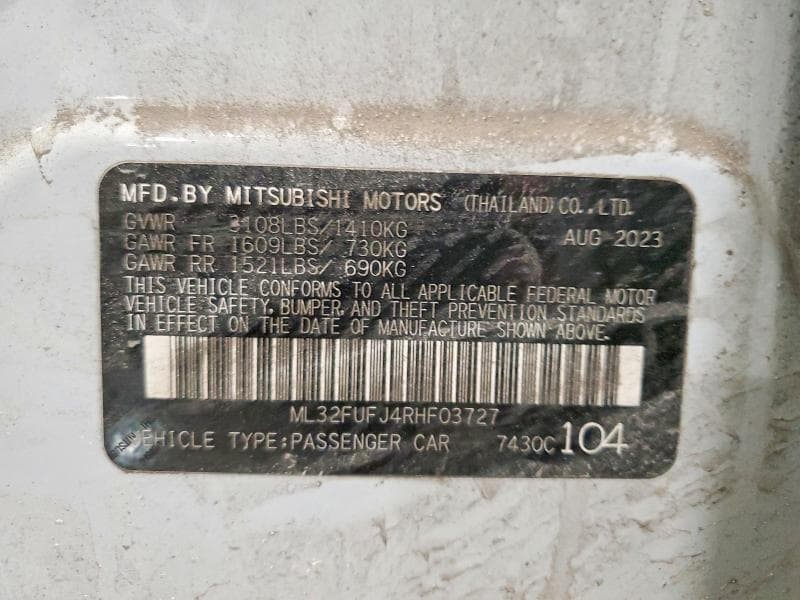 2024 MITSUBISHI MIRAGE G4 ES 12