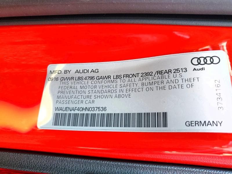 2017 AUDI A4 PREMIUM PLUS 12