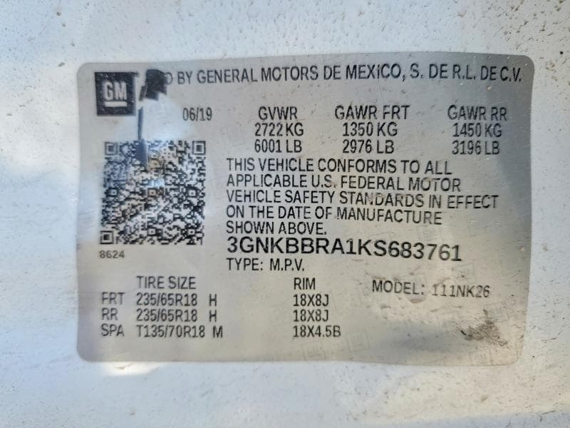 2019 CHEVROLET BLAZER 1LT 14