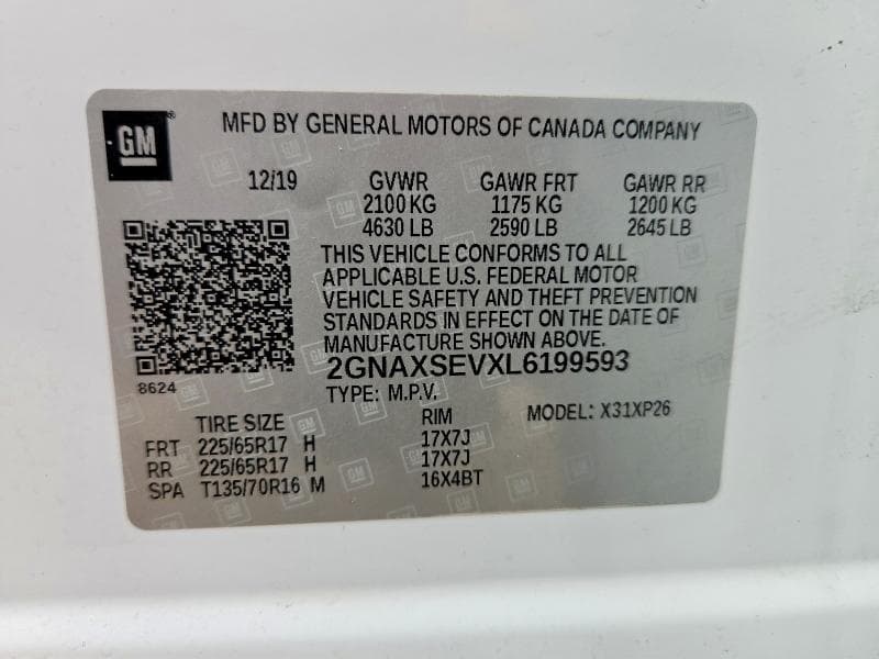 2020 CHEVROLET EQUINOX LS 13