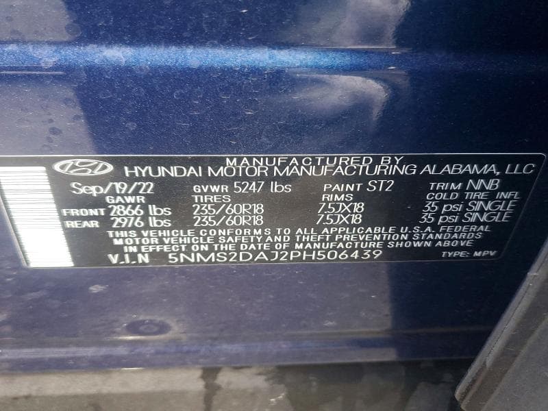 2023 HYUNDAI SANTA FE SEL 13