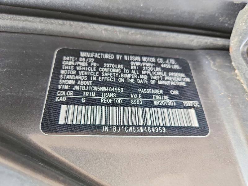 2022 NISSAN ROGUE SPORT SL 13