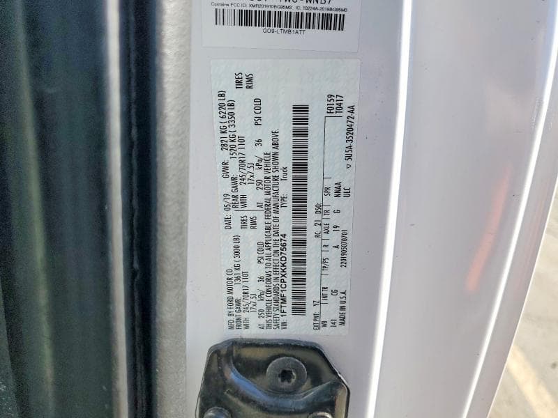 2019 FORD F150 12