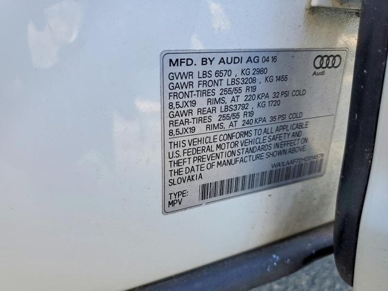 2017 AUDI Q7 PREMIUM PLUS 13