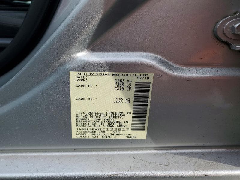 2020 NISSAN ALTIMA S 12