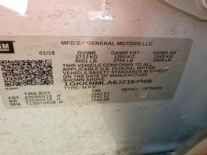 2018 GMC ACADIA SLT-1 14