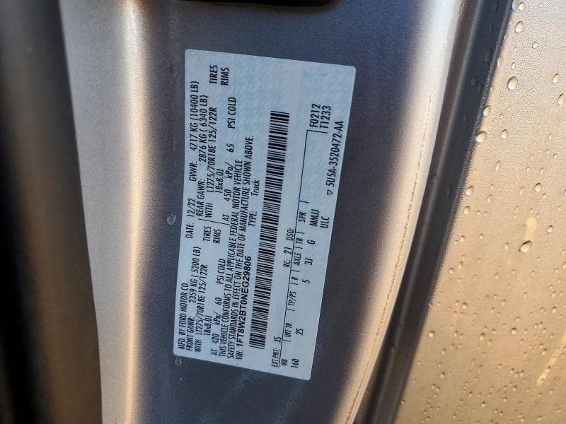 2022 FORD F250 SUPER DUTY 12