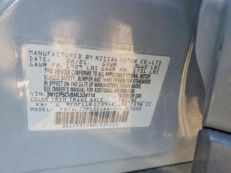 2021 NISSAN KICKS SV SV 13