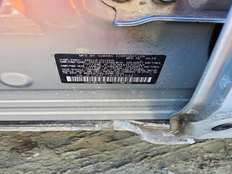 2019 SUBARU FORESTER 12