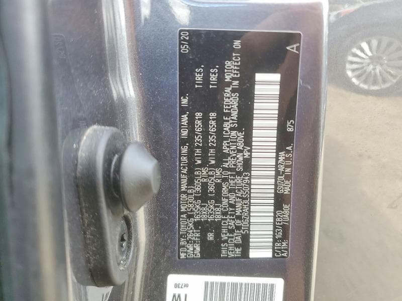 2020 TOYOTA HIGHLANDER XLE 14