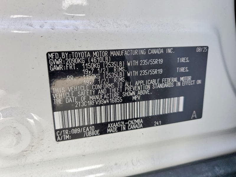 2025 TOYOTA RAV4 XLE PREMIUM 12