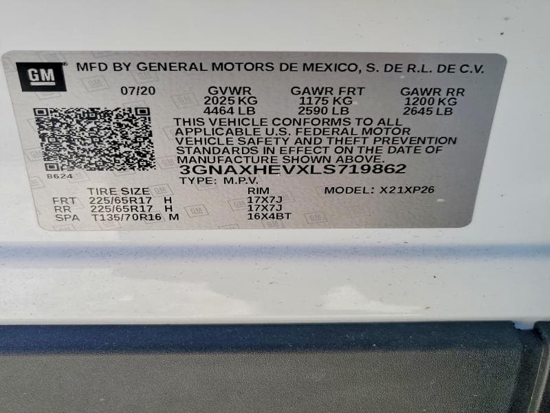2020 CHEVROLET EQUINOX LS 13