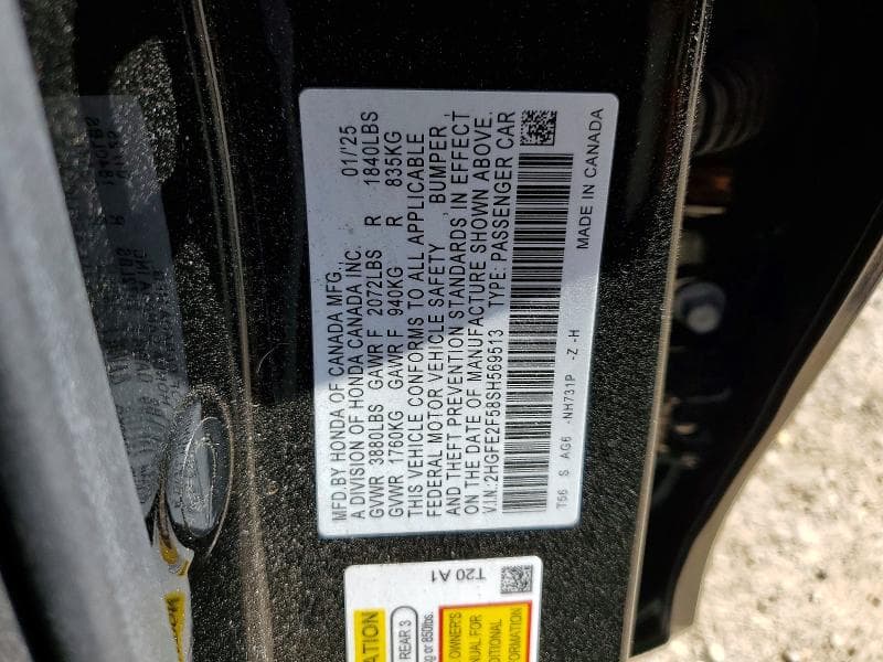 2025 HONDA CIVIC SPORT 12
