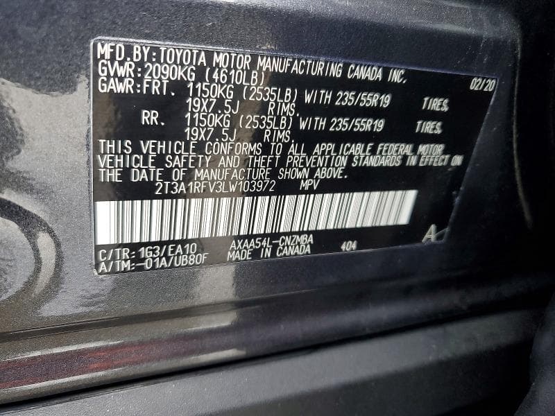 2020 TOYOTA RAV4 XLE PREMIUM 14