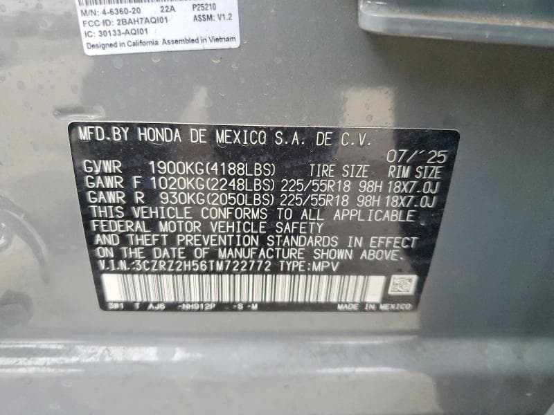 2026 HONDA HR-V SPORT 13
