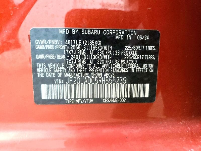 2024 SUBARU CROSSTREK PREMIUM 13