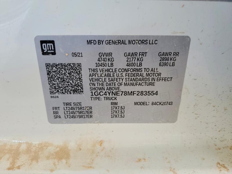 2021 CHEVROLET SILVERADO K2500 HEAVY DUTY LT 12