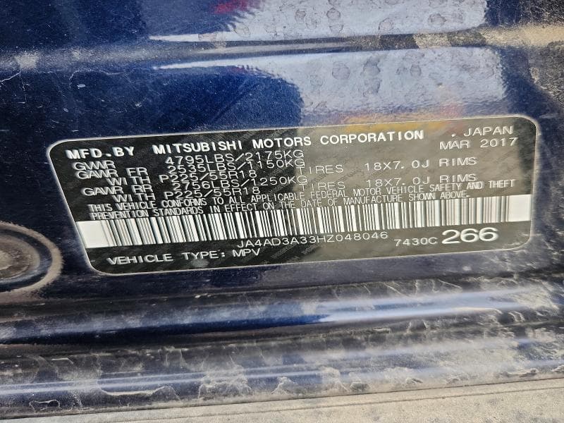2017 MITSUBISHI OUTLANDER SE 13