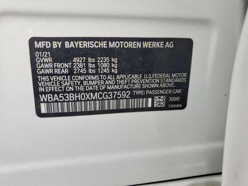 2021 BMW 530 I 12