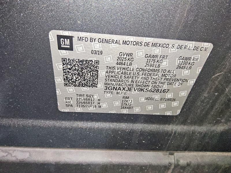 2019 CHEVROLET EQUINOX LT 13