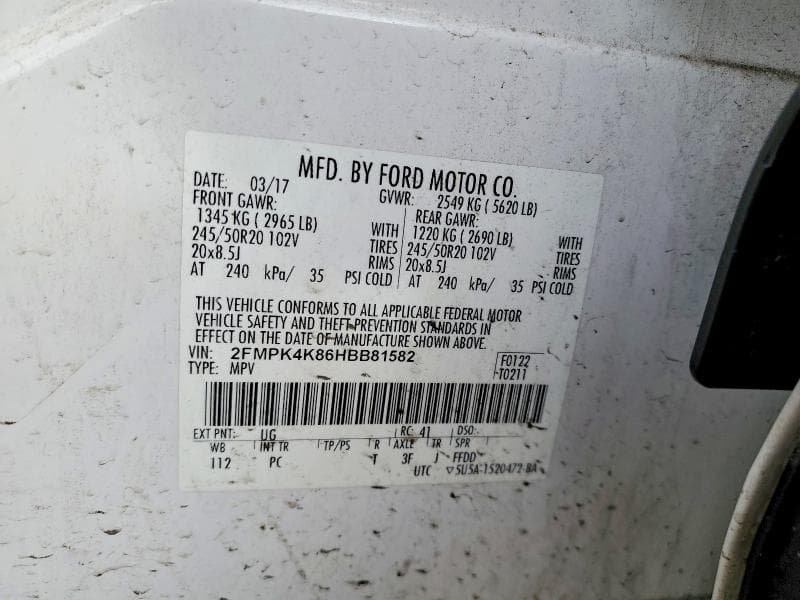 2017 FORD EDGE TITANIUM 13