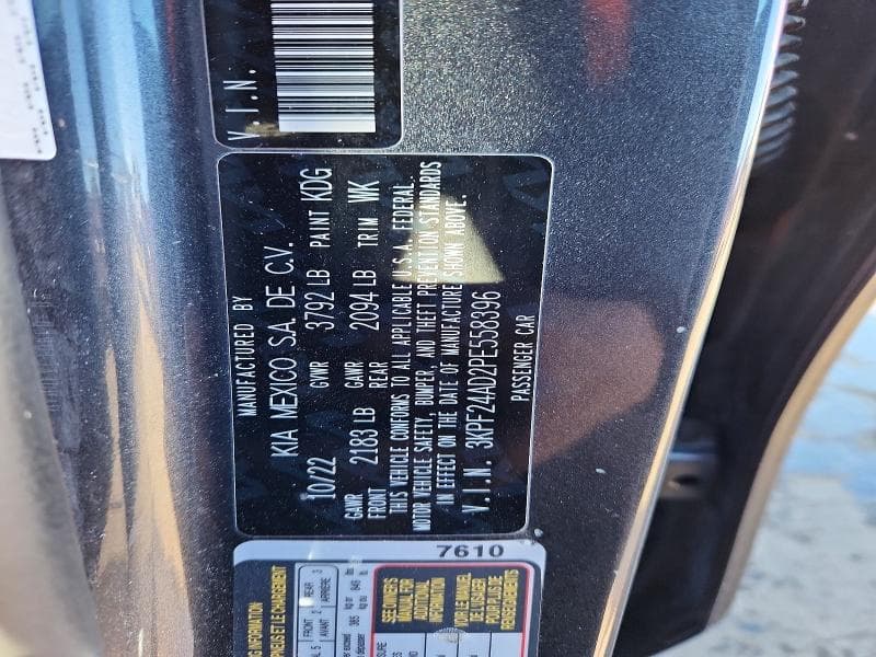 2023 KIA FORTE LXS 13