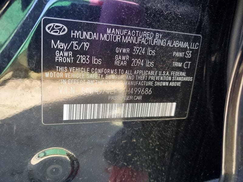 2020 HYUNDAI ELANTRA SE 12
