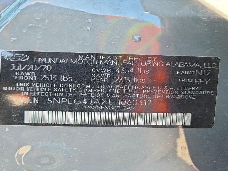 2020 HYUNDAI SONATA SE 13