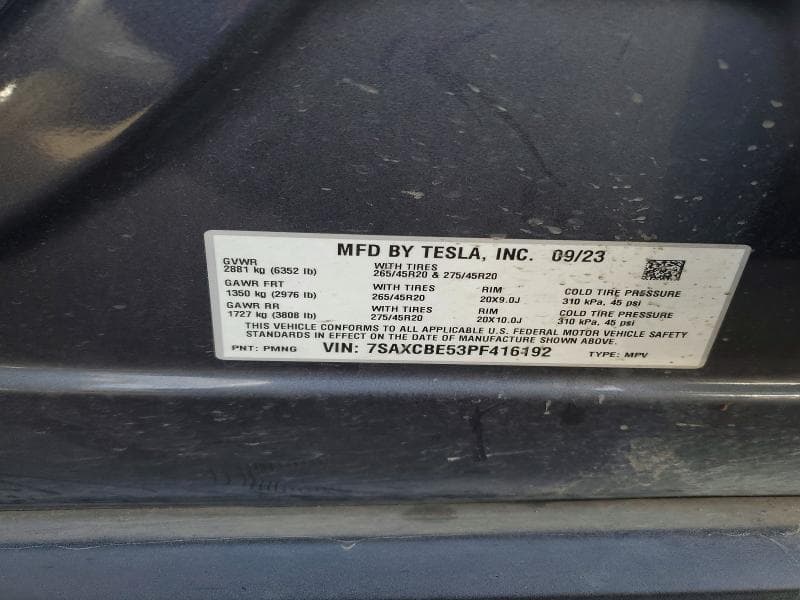 2023 TESLA MODEL X 13