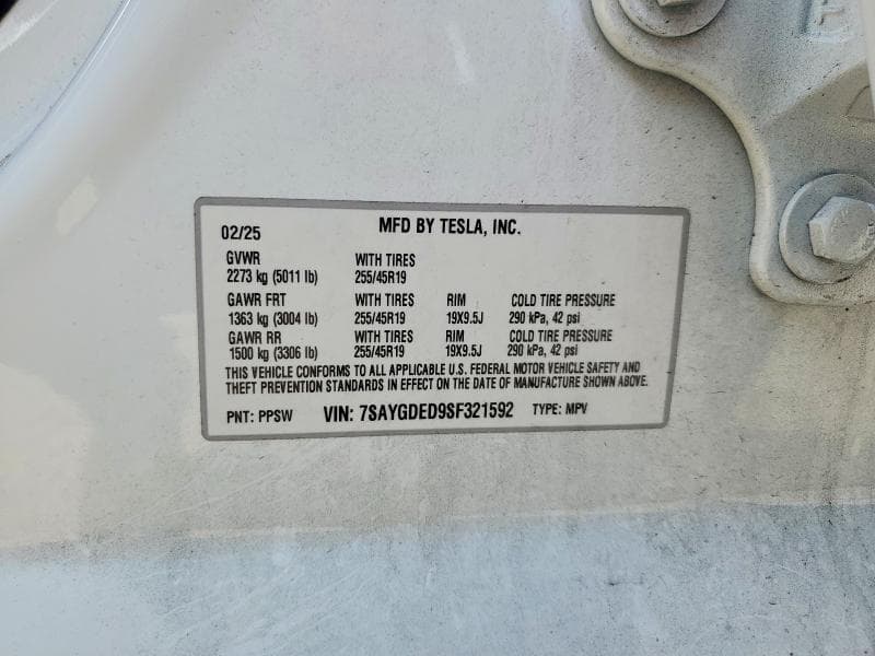 2025 TESLA MODEL Y 13