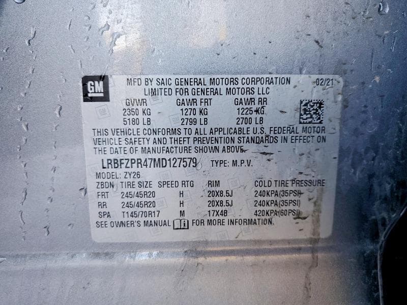 2021 BUICK ENVISION ESSENCE 13