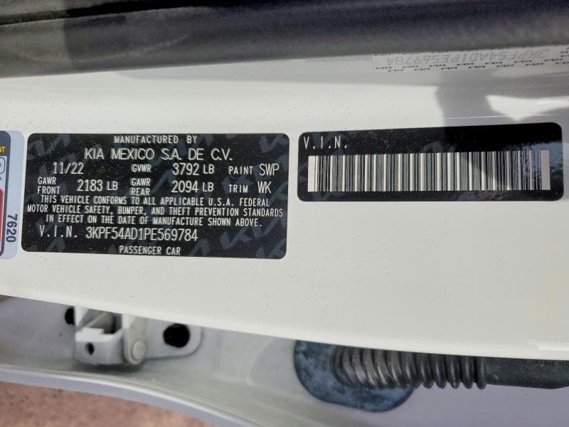 2023 KIA FORTE GT-LINE 12