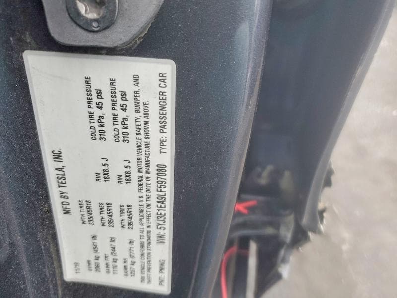 2020 TESLA MODEL 3 13