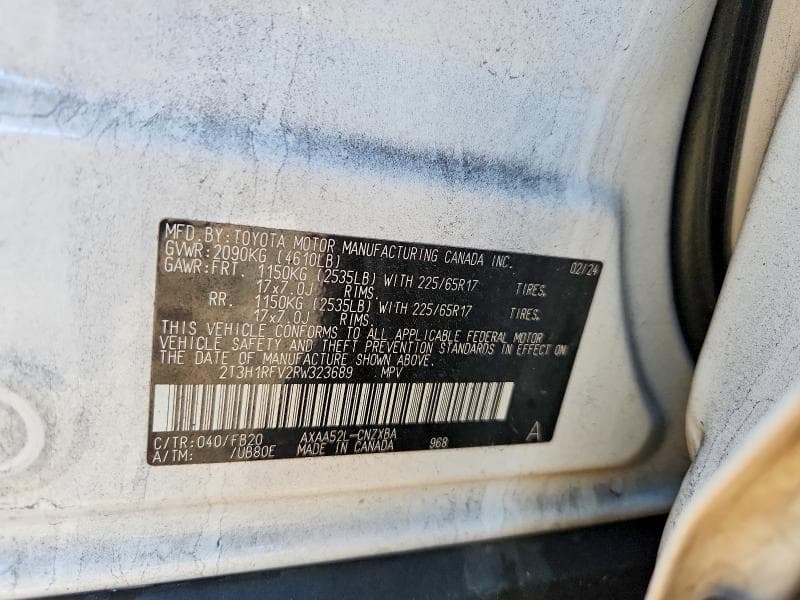 2024 TOYOTA RAV4 LE 12