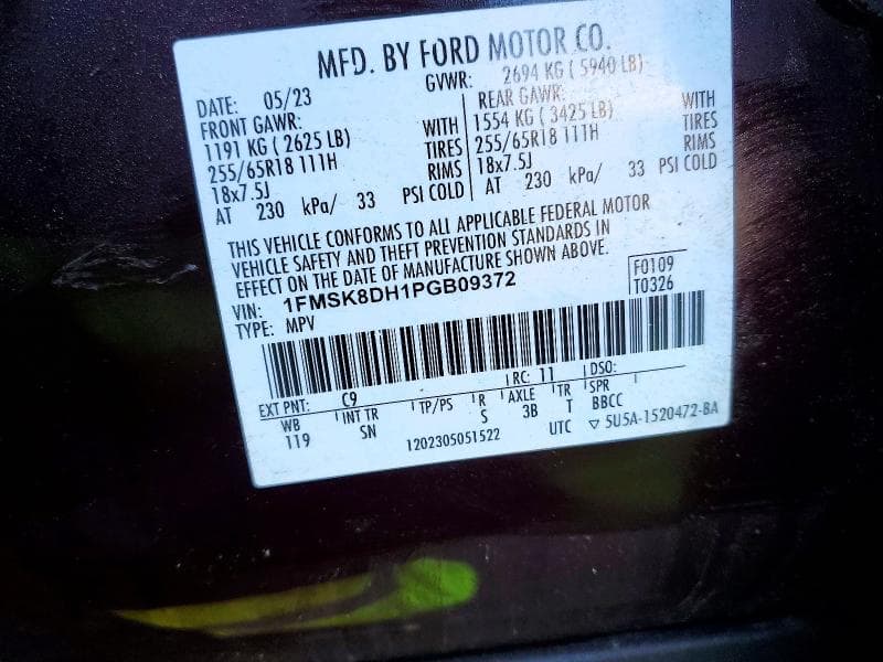2023 FORD EXPLORER XLT 13