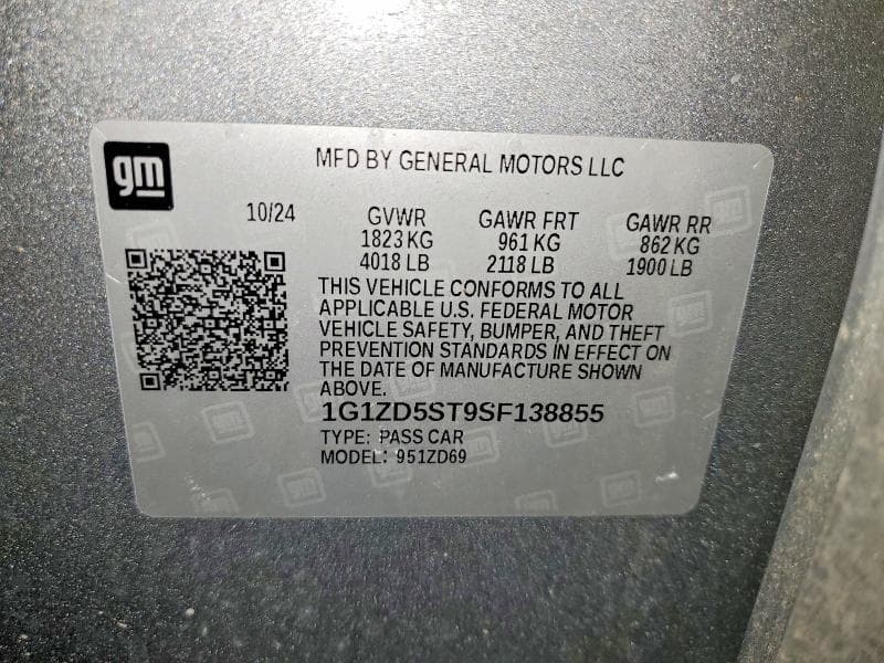 2025 CHEVROLET MALIBU LT 12