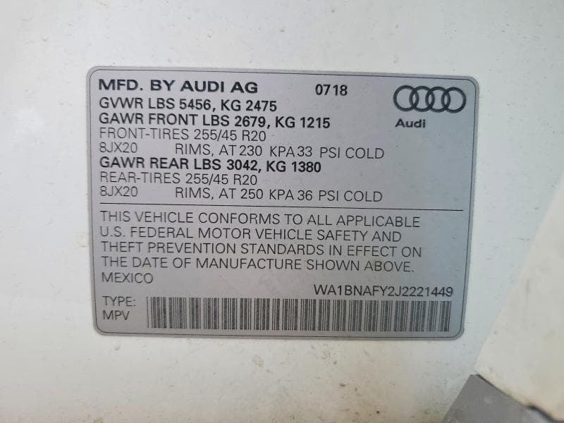 2018 AUDI Q5 PREMIUM PLUS 13