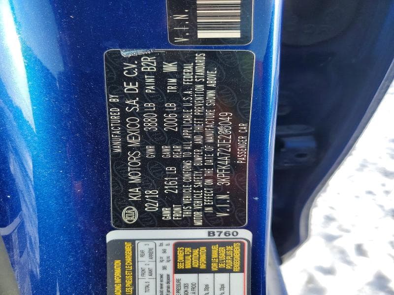 2018 KIA FORTE LX 12