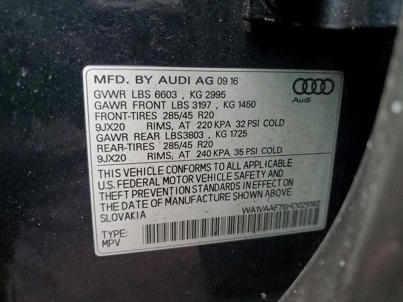 2017 AUDI Q7 PRESTIGE 13