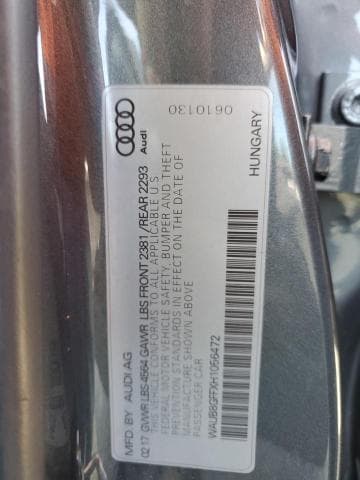 2017 AUDI A3 PREMIUM 12