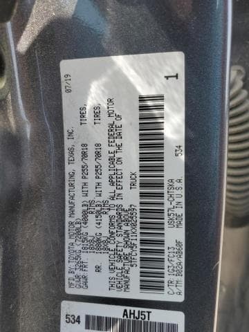 2019 TOYOTA TUNDRA DOUBLE CAB SR 13