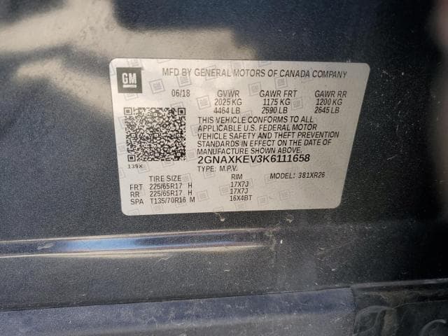 2019 CHEVROLET EQUINOX LT 14