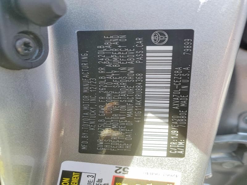 2024 TOYOTA CAMRY SE 13