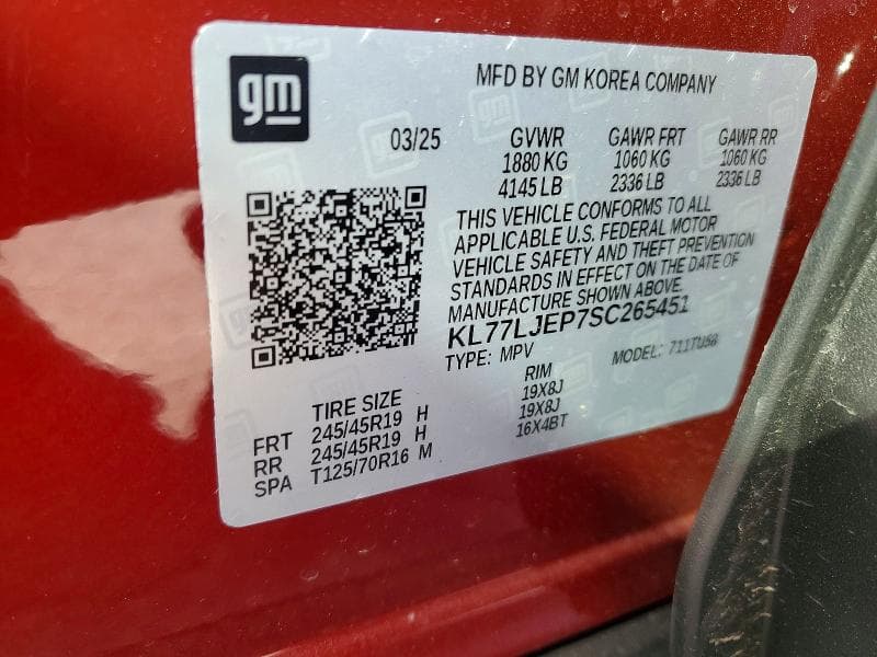 2025 CHEVROLET TRAX 2RS 13