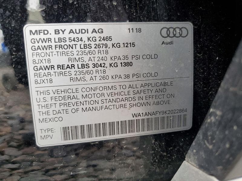 2019 AUDI Q5 PREMIUM 13