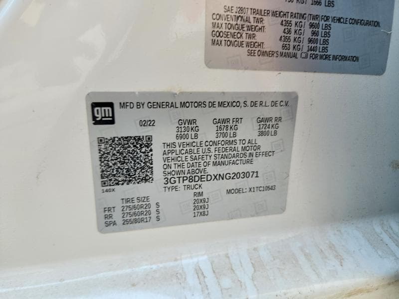 2022 GMC SIERRA C1500 SLT 12