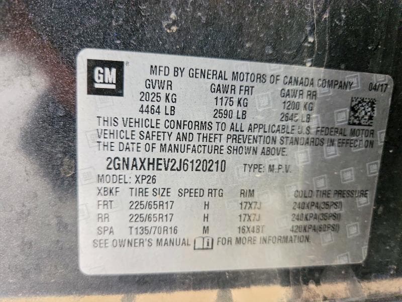 2018 CHEVROLET EQUINOX LS 13