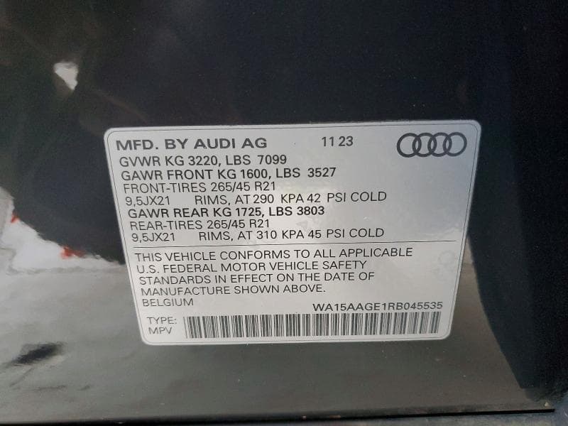 2024 AUDI Q8 E-TRON PREMIUM PLUS 13